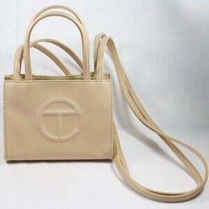 Telfar Cream Shopping Bag Small